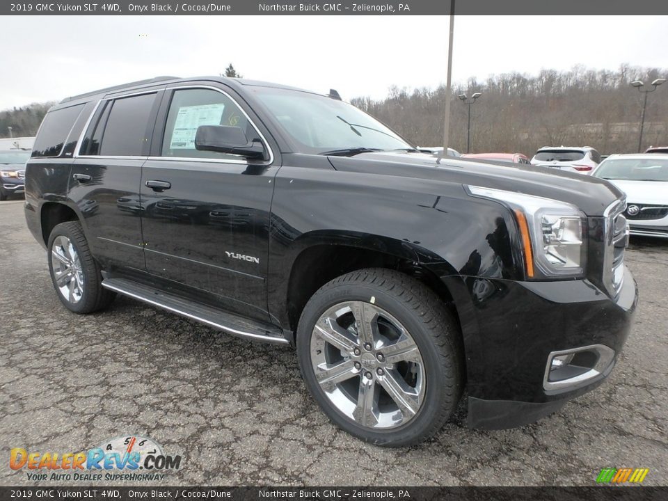 Onyx Black 2019 GMC Yukon SLT 4WD Photo #3