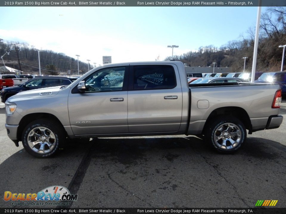 2019 Ram 1500 Big Horn Crew Cab 4x4 Billett Silver Metallic / Black Photo #2