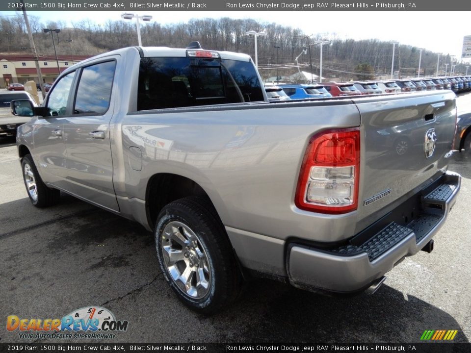 2019 Ram 1500 Big Horn Crew Cab 4x4 Billett Silver Metallic / Black Photo #3