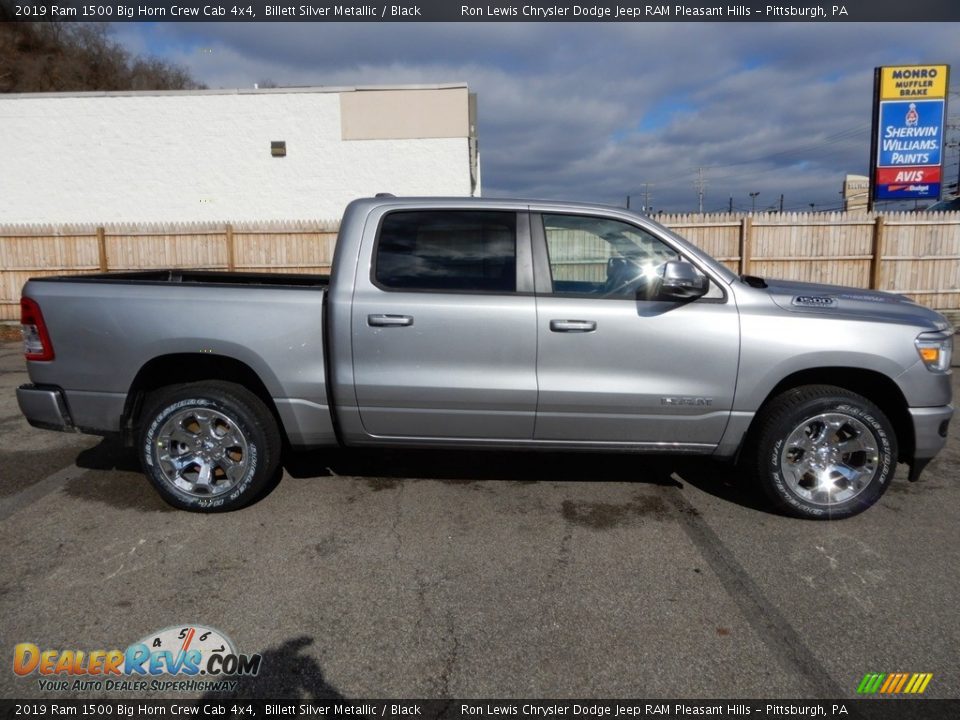 2019 Ram 1500 Big Horn Crew Cab 4x4 Billett Silver Metallic / Black Photo #6