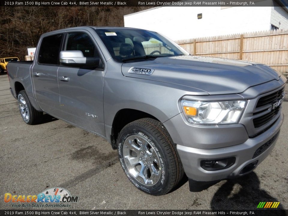 2019 Ram 1500 Big Horn Crew Cab 4x4 Billett Silver Metallic / Black Photo #7