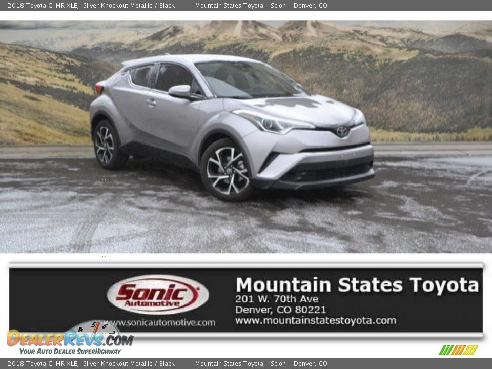 2018 Toyota C-HR XLE Silver Knockout Metallic / Black Photo #1