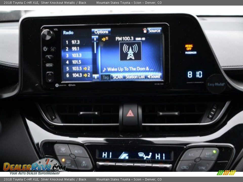 2018 Toyota C-HR XLE Silver Knockout Metallic / Black Photo #11