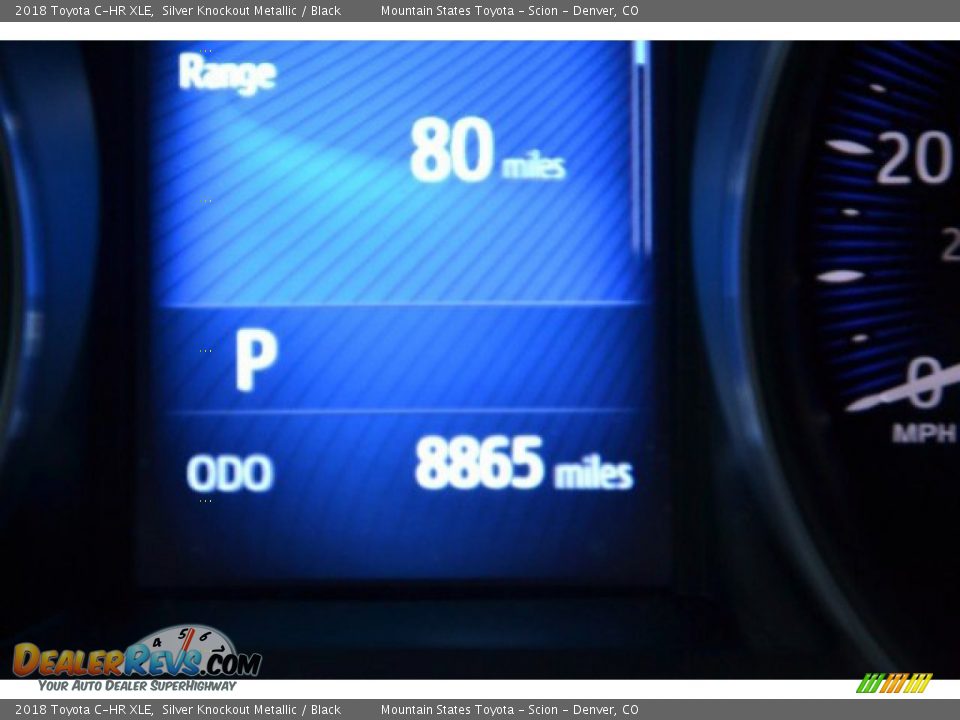 2018 Toyota C-HR XLE Silver Knockout Metallic / Black Photo #12