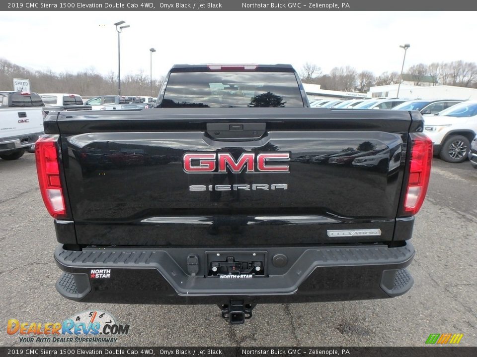 2019 GMC Sierra 1500 Elevation Double Cab 4WD Onyx Black / Jet Black Photo #6