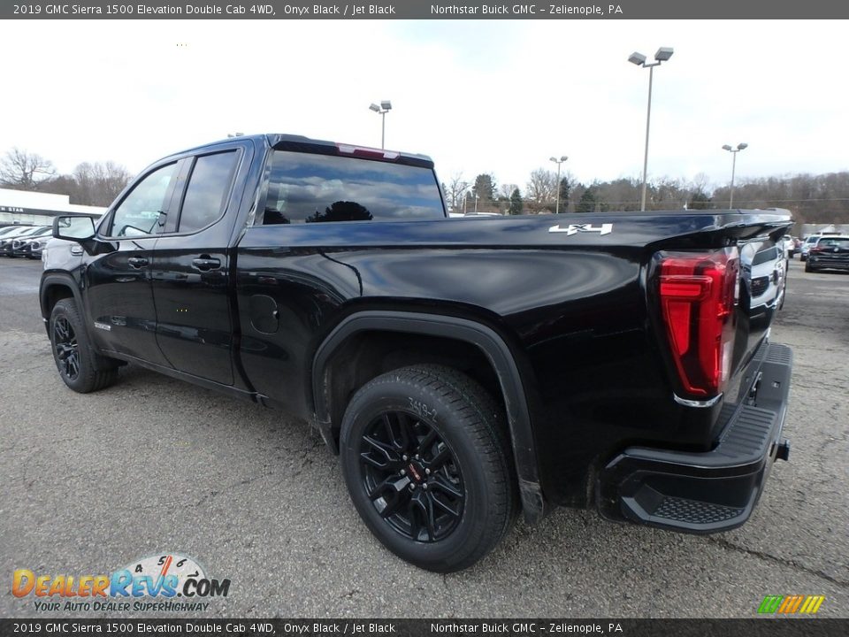 2019 GMC Sierra 1500 Elevation Double Cab 4WD Onyx Black / Jet Black Photo #7