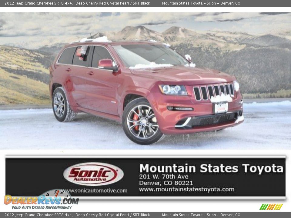 2012 Jeep Grand Cherokee SRT8 4x4 Deep Cherry Red Crystal Pearl / SRT Black Photo #1