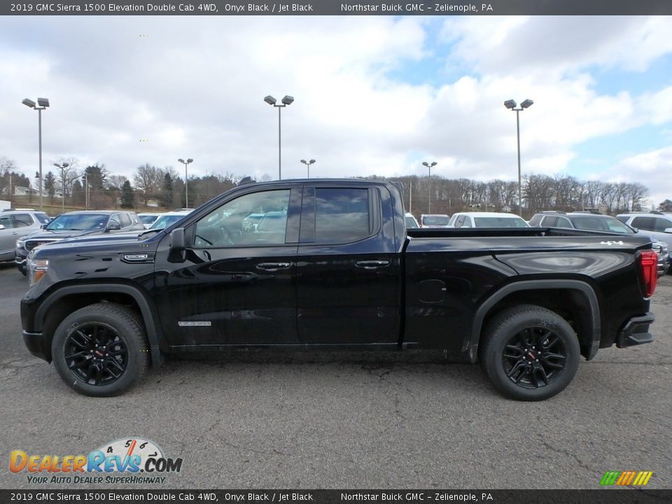 2019 GMC Sierra 1500 Elevation Double Cab 4WD Onyx Black / Jet Black Photo #8