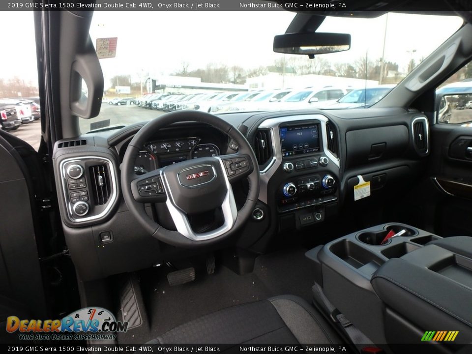 2019 GMC Sierra 1500 Elevation Double Cab 4WD Onyx Black / Jet Black Photo #12