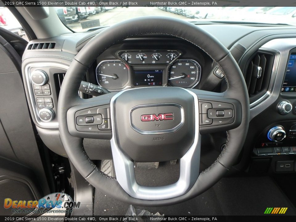 2019 GMC Sierra 1500 Elevation Double Cab 4WD Steering Wheel Photo #17