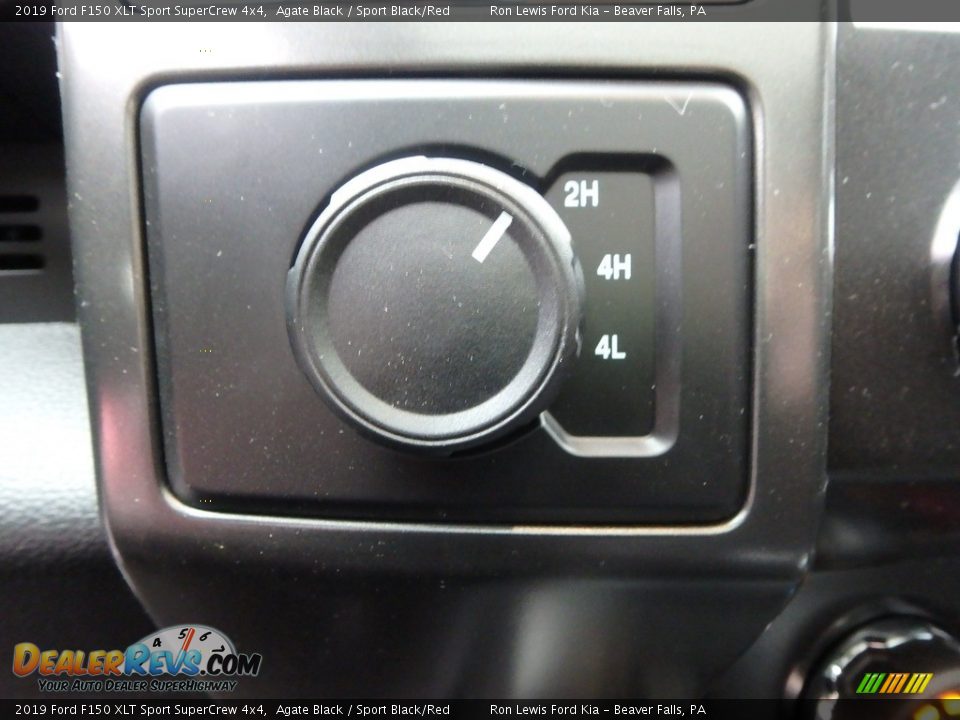 2019 Ford F150 XLT Sport SuperCrew 4x4 Agate Black / Sport Black/Red Photo #17