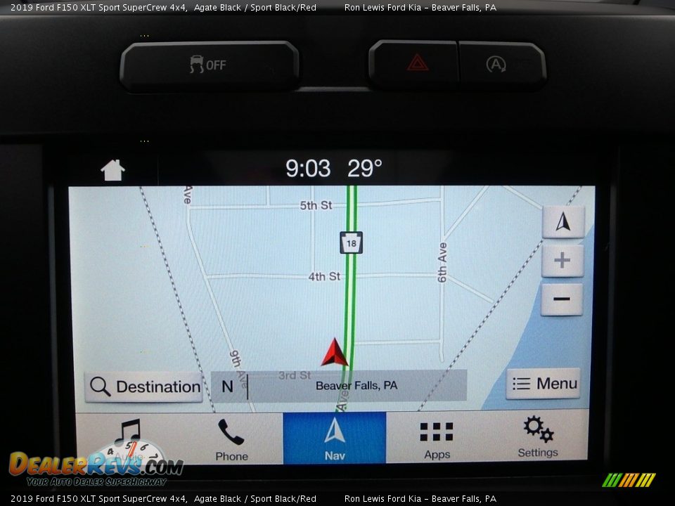 2019 Ford F150 XLT Sport SuperCrew 4x4 Agate Black / Sport Black/Red Photo #18