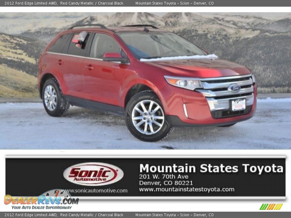 2012 Ford Edge Limited AWD Red Candy Metallic / Charcoal Black Photo #1