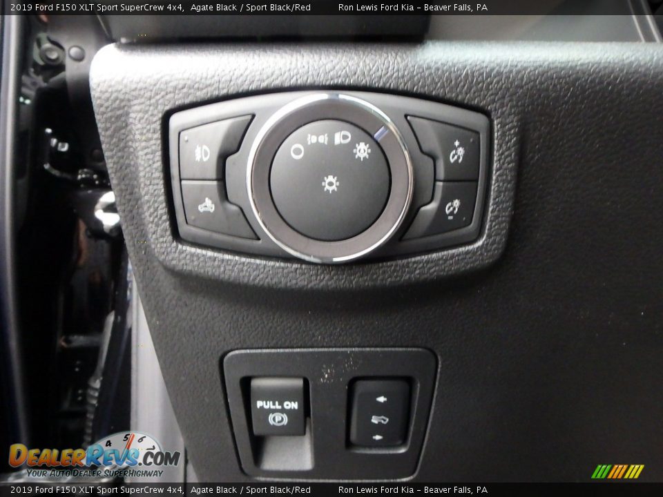 2019 Ford F150 XLT Sport SuperCrew 4x4 Agate Black / Sport Black/Red Photo #20
