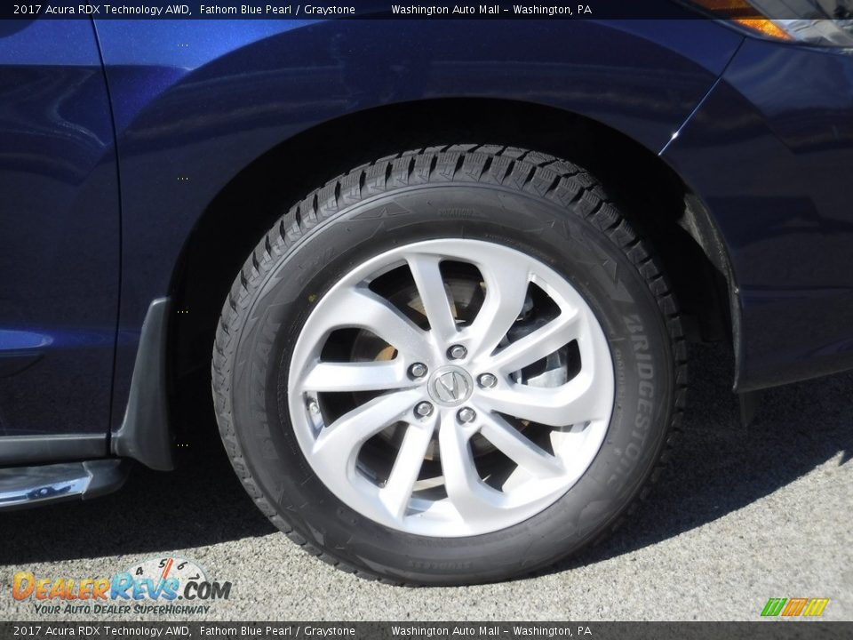 2017 Acura RDX Technology AWD Fathom Blue Pearl / Graystone Photo #3