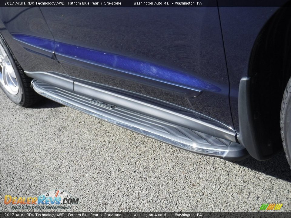 2017 Acura RDX Technology AWD Fathom Blue Pearl / Graystone Photo #4
