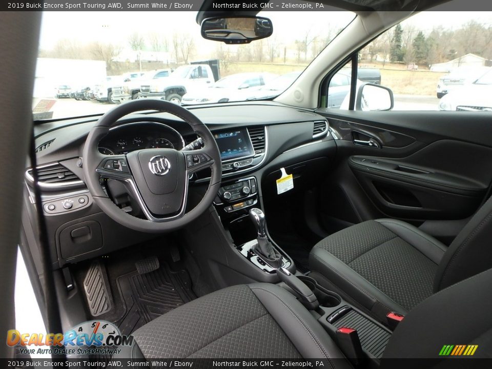 Ebony Interior - 2019 Buick Encore Sport Touring AWD Photo #13