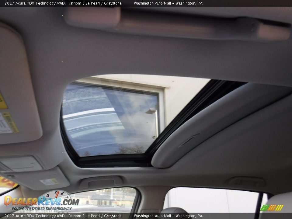 2017 Acura RDX Technology AWD Fathom Blue Pearl / Graystone Photo #13