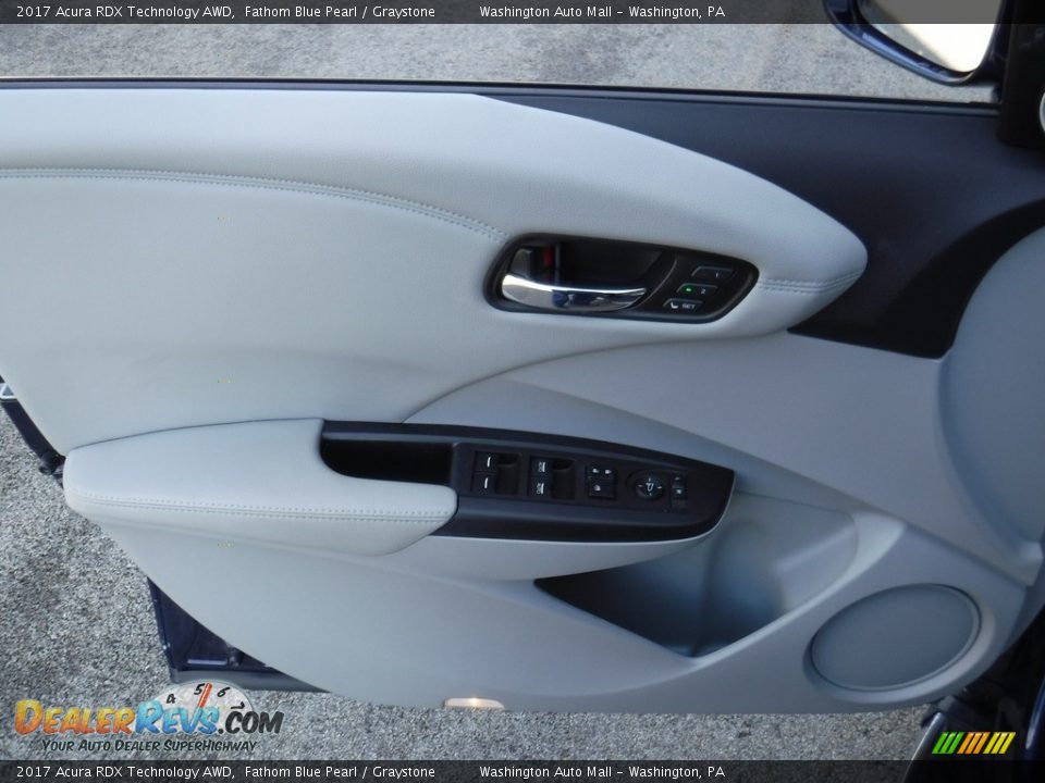 2017 Acura RDX Technology AWD Fathom Blue Pearl / Graystone Photo #14