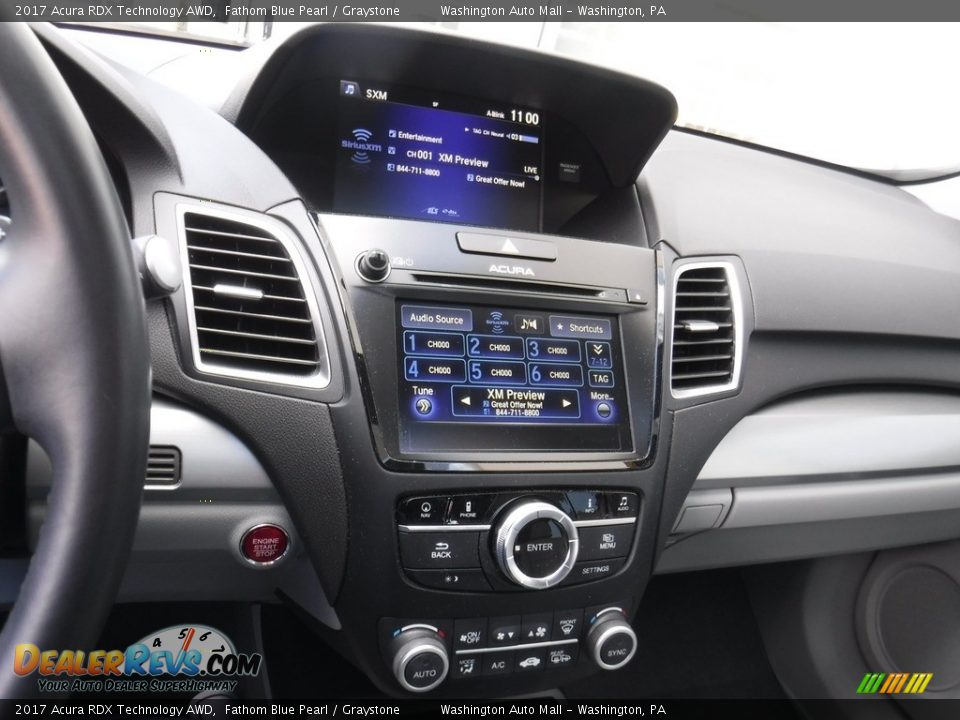 2017 Acura RDX Technology AWD Fathom Blue Pearl / Graystone Photo #20