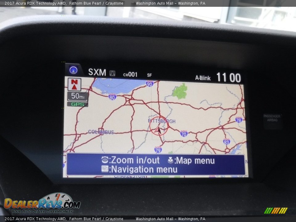 2017 Acura RDX Technology AWD Fathom Blue Pearl / Graystone Photo #21