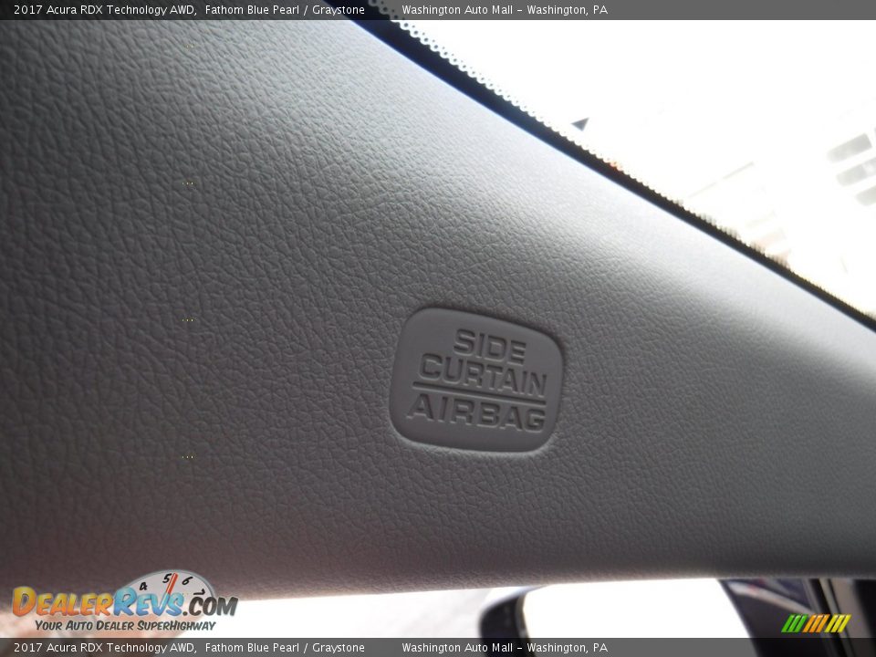 2017 Acura RDX Technology AWD Fathom Blue Pearl / Graystone Photo #25
