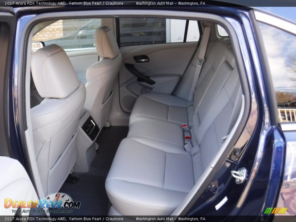 2017 Acura RDX Technology AWD Fathom Blue Pearl / Graystone Photo #26