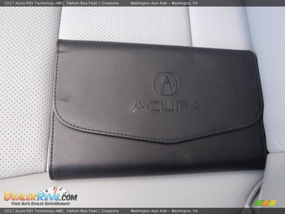 2017 Acura RDX Technology AWD Fathom Blue Pearl / Graystone Photo #30