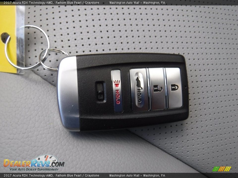 2017 Acura RDX Technology AWD Fathom Blue Pearl / Graystone Photo #31