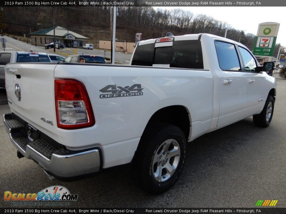 2019 Ram 1500 Big Horn Crew Cab 4x4 Bright White / Black/Diesel Gray Photo #5