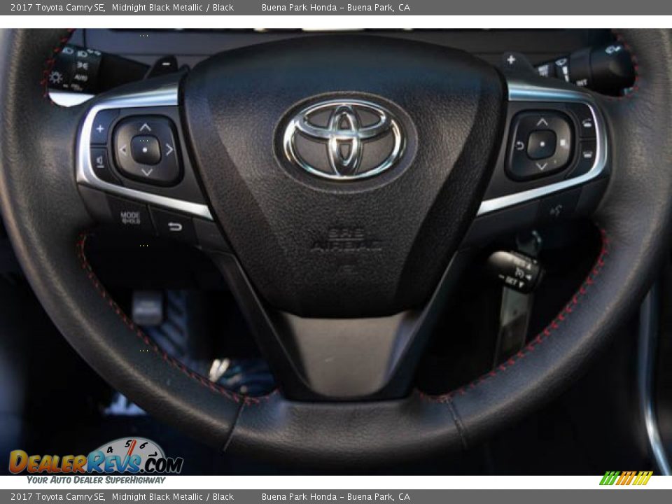 2017 Toyota Camry SE Midnight Black Metallic / Black Photo #13