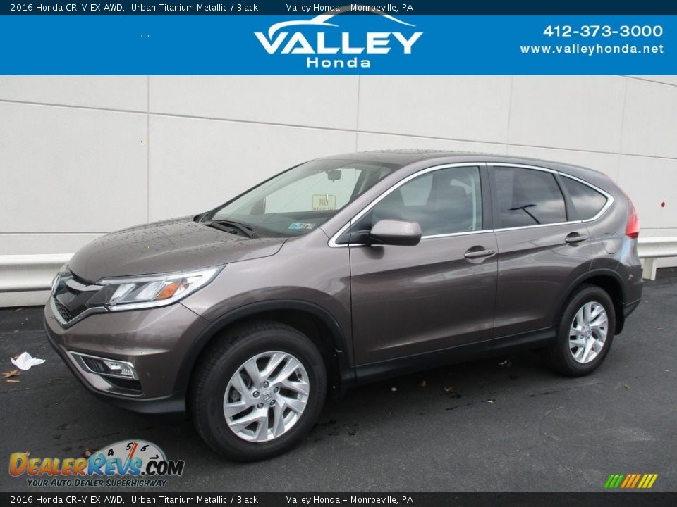 2016 Honda CR-V EX AWD Urban Titanium Metallic / Black Photo #1