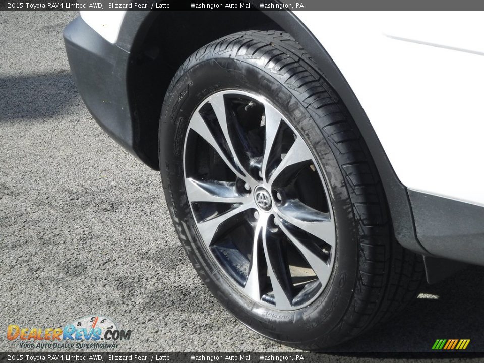 2015 Toyota RAV4 Limited AWD Blizzard Pearl / Latte Photo #3