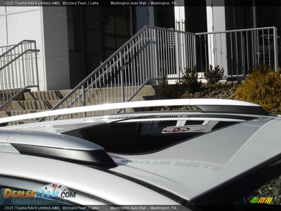 2015 Toyota RAV4 Limited AWD Blizzard Pearl / Latte Photo #4