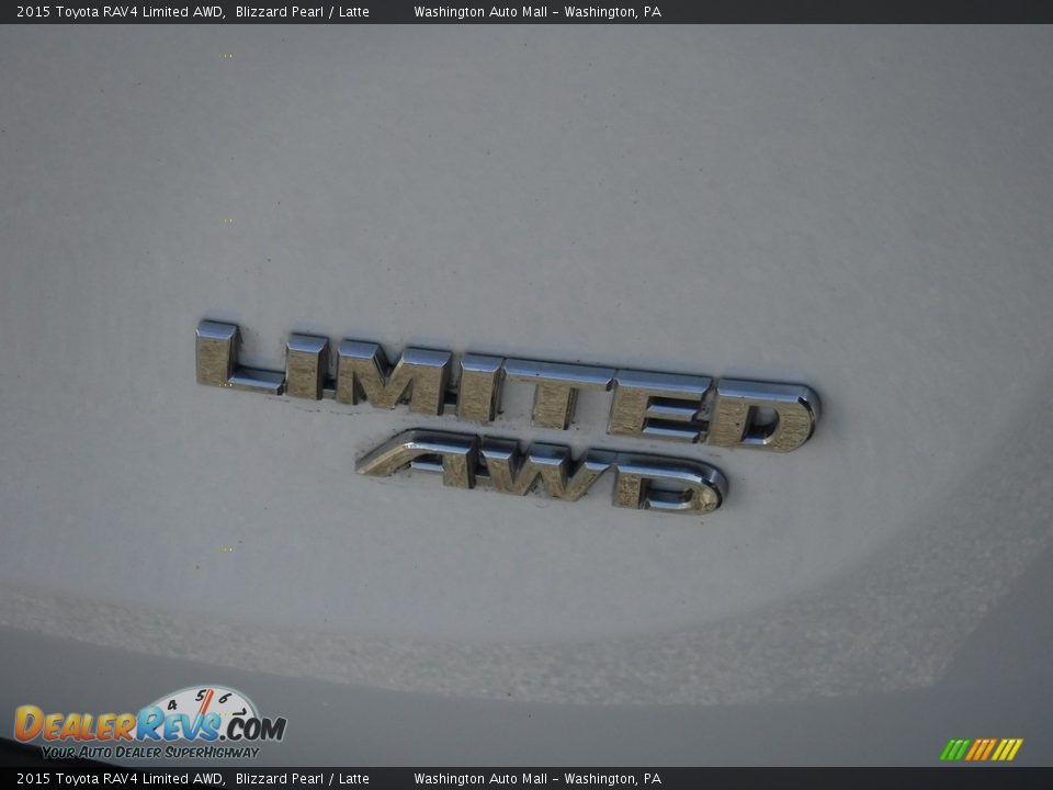 2015 Toyota RAV4 Limited AWD Blizzard Pearl / Latte Photo #9