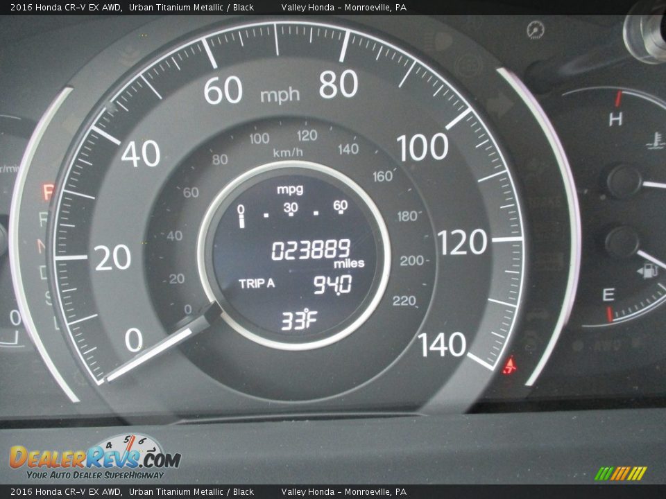 2016 Honda CR-V EX AWD Urban Titanium Metallic / Black Photo #20