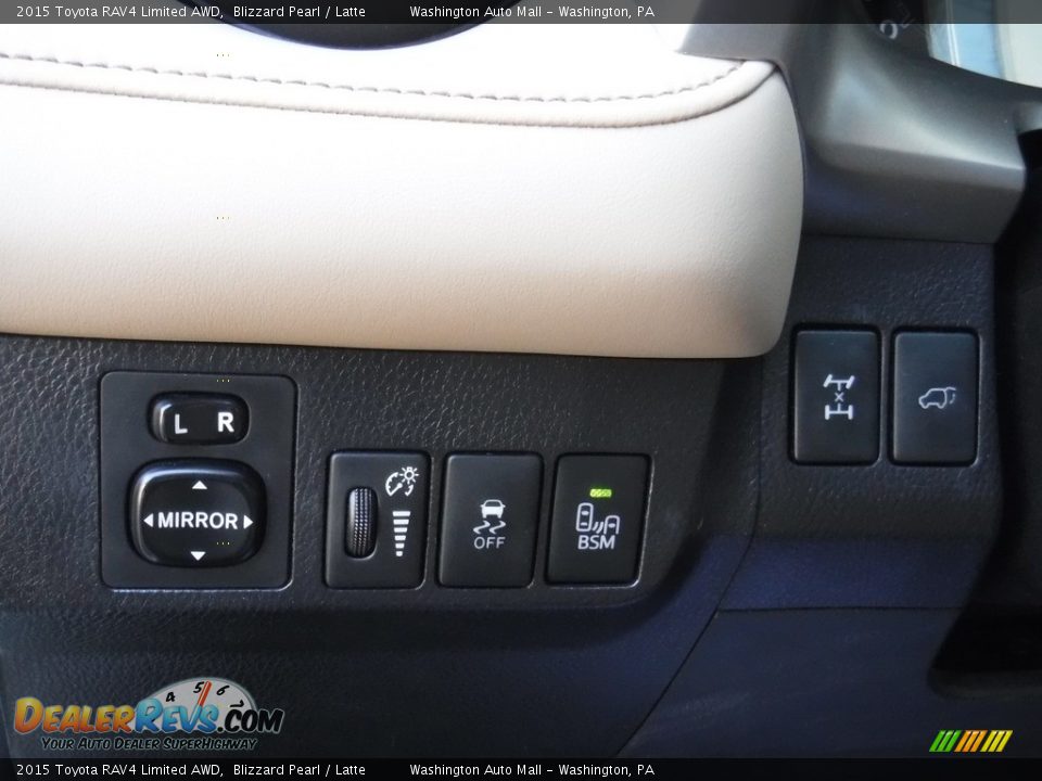 2015 Toyota RAV4 Limited AWD Blizzard Pearl / Latte Photo #12