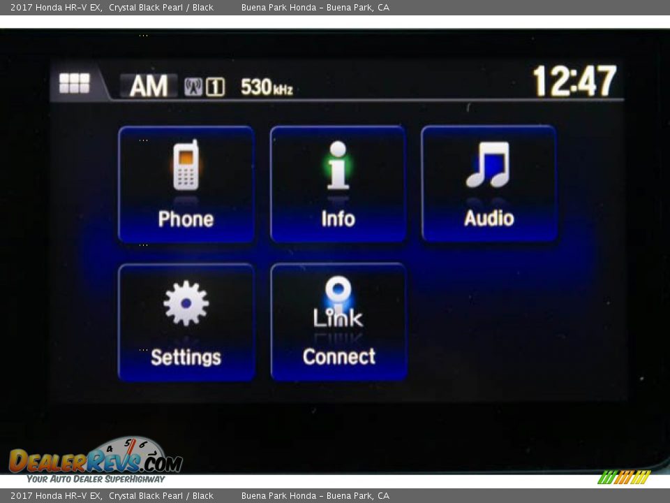 2017 Honda HR-V EX Crystal Black Pearl / Black Photo #24