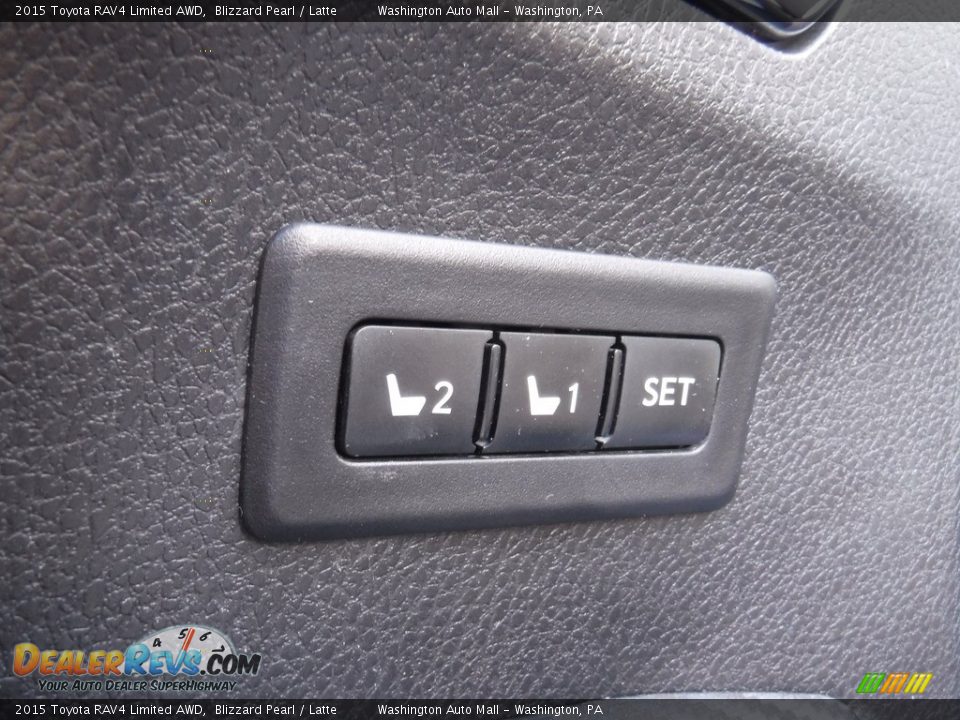 2015 Toyota RAV4 Limited AWD Blizzard Pearl / Latte Photo #14