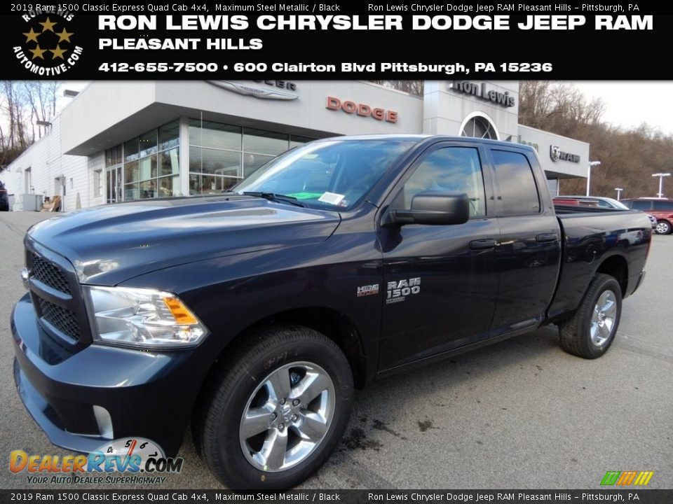 2019 Ram 1500 Classic Express Quad Cab 4x4 Maximum Steel Metallic / Black Photo #1