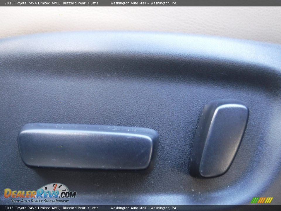 2015 Toyota RAV4 Limited AWD Blizzard Pearl / Latte Photo #16