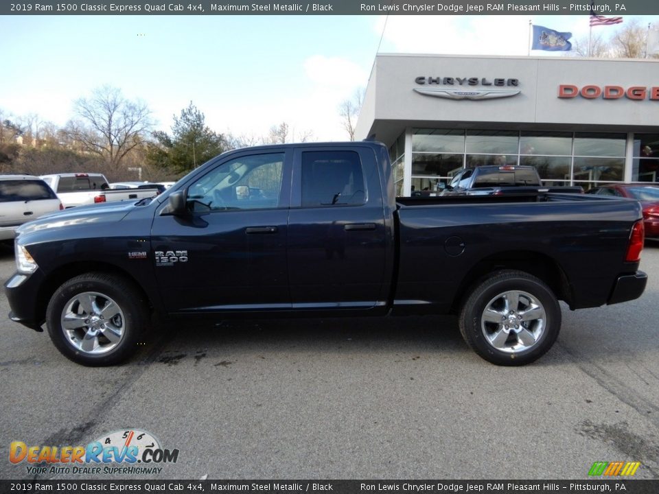 2019 Ram 1500 Classic Express Quad Cab 4x4 Maximum Steel Metallic / Black Photo #2