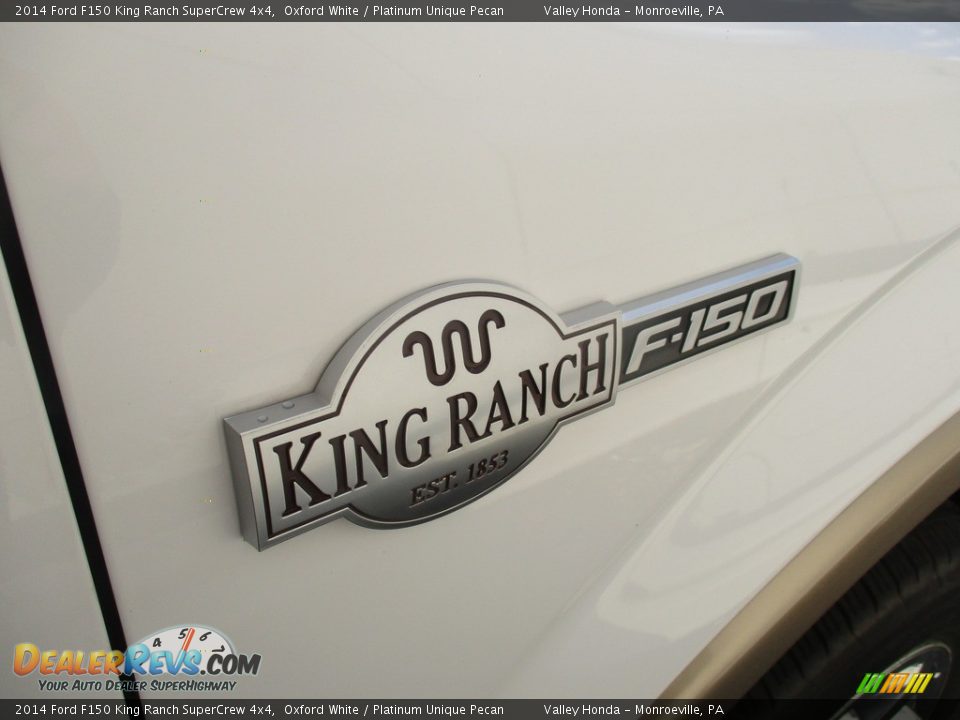 2014 Ford F150 King Ranch SuperCrew 4x4 Oxford White / Platinum Unique Pecan Photo #7