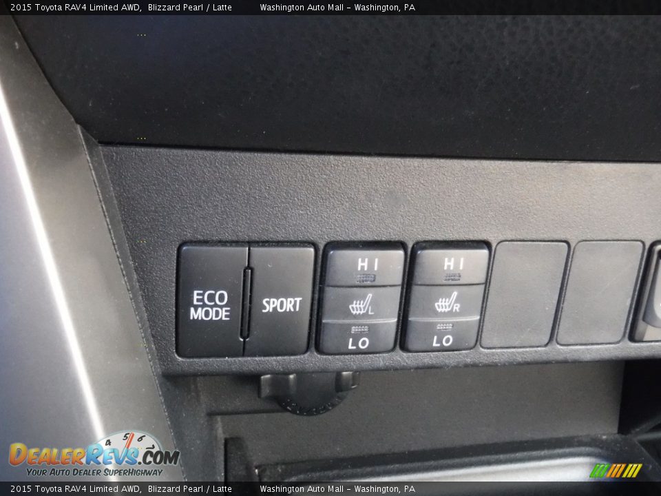 2015 Toyota RAV4 Limited AWD Blizzard Pearl / Latte Photo #19