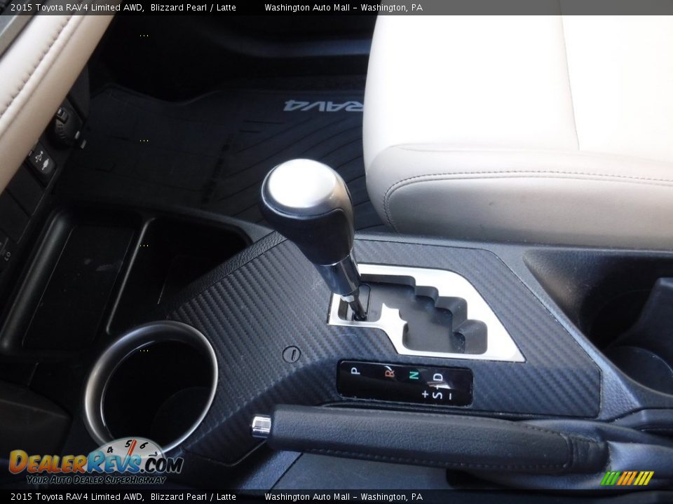 2015 Toyota RAV4 Limited AWD Blizzard Pearl / Latte Photo #20