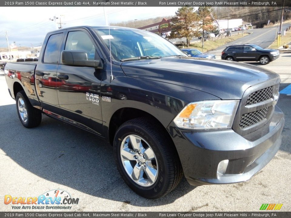 2019 Ram 1500 Classic Express Quad Cab 4x4 Maximum Steel Metallic / Black Photo #7