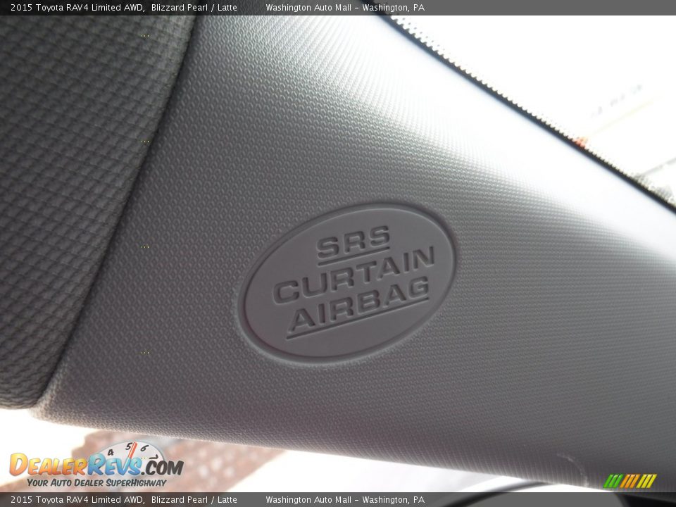 2015 Toyota RAV4 Limited AWD Blizzard Pearl / Latte Photo #24