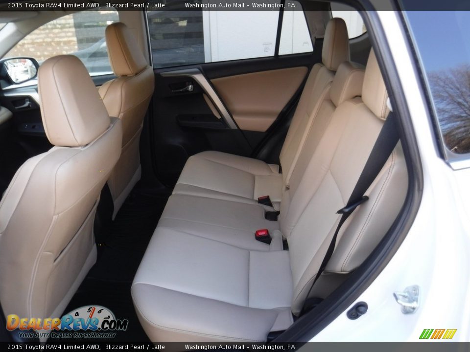 2015 Toyota RAV4 Limited AWD Blizzard Pearl / Latte Photo #25