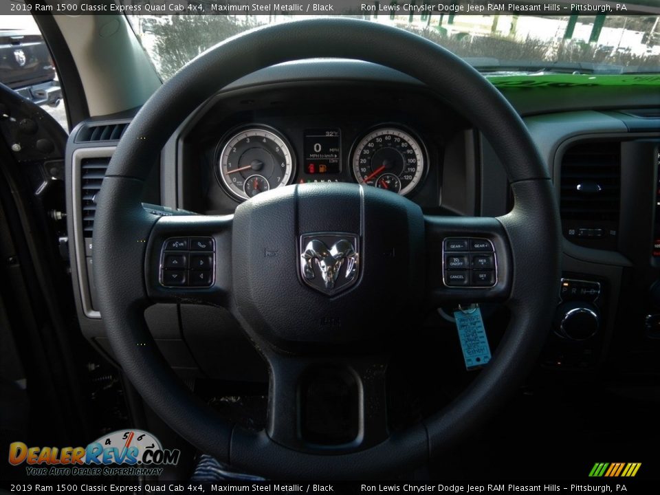 2019 Ram 1500 Classic Express Quad Cab 4x4 Maximum Steel Metallic / Black Photo #16