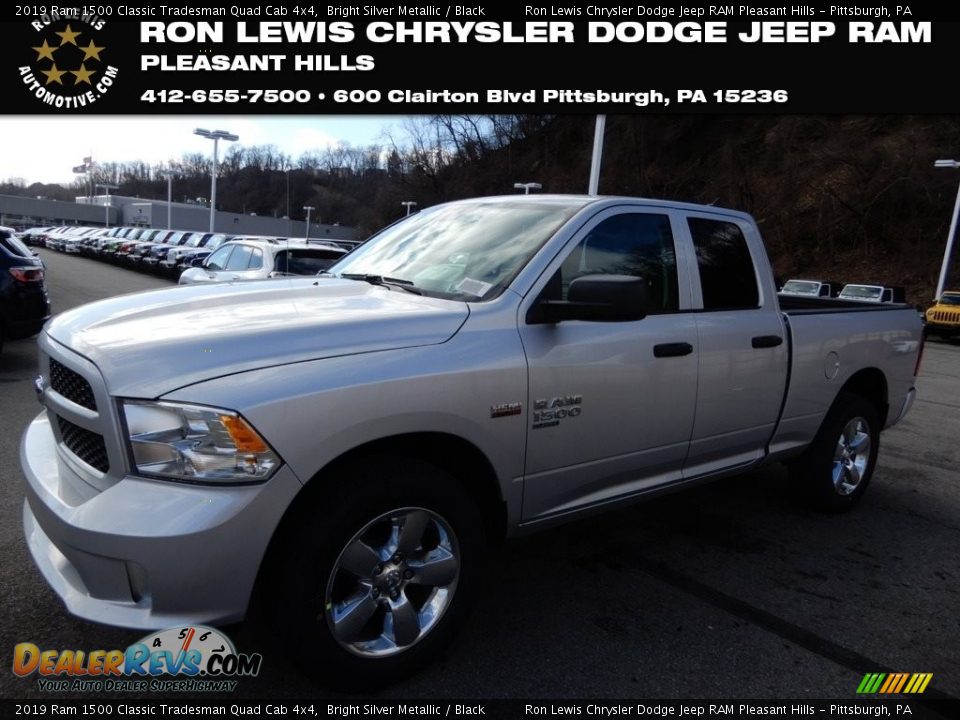 2019 Ram 1500 Classic Tradesman Quad Cab 4x4 Bright Silver Metallic / Black Photo #1